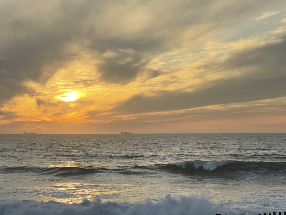 Mooie zonsondergang 
